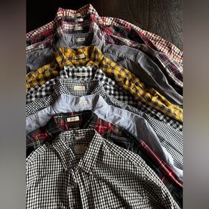 J Crew Men’s Secret Wash shirts, lot of 10, size medium, classic fit
